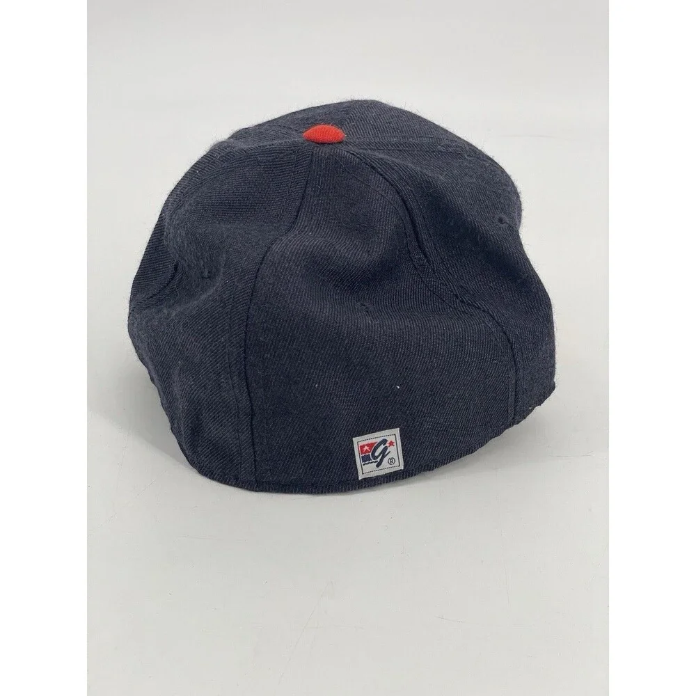 University of Illinois Fighting Illini The Game Fitted Hat Cap 7 1/8 Vintage 90s